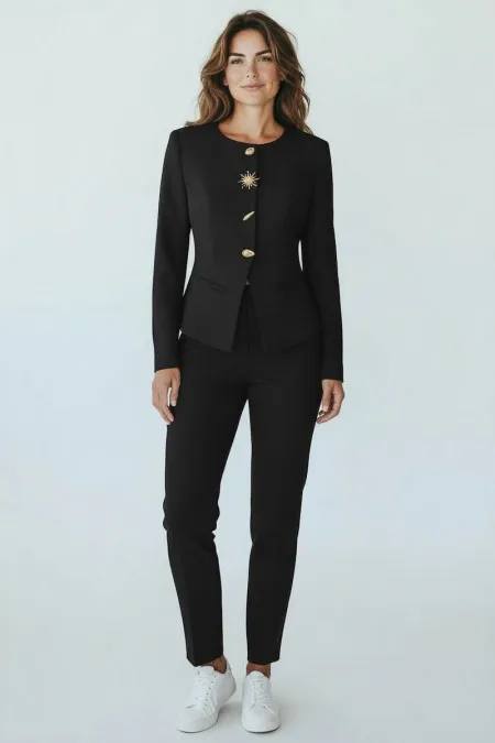 Chaqueta Con Detalle de Botones
