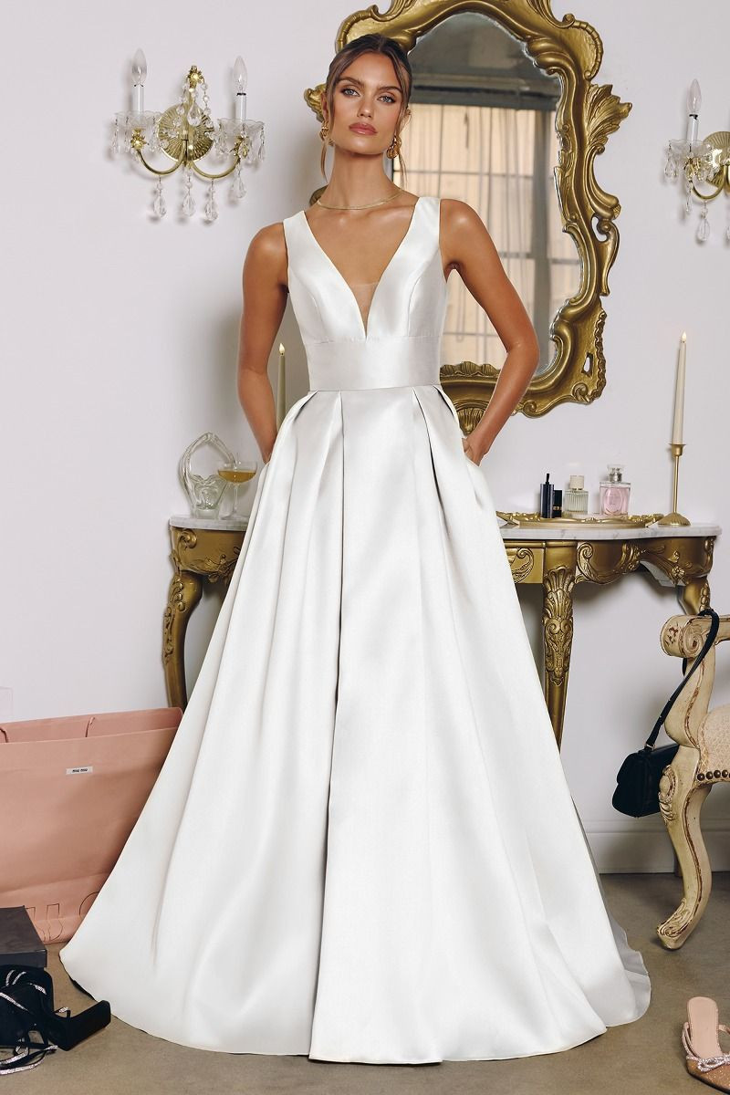 Vestido Blanco En A