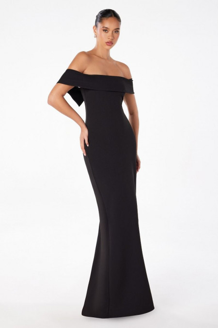 Vestido Negro Off Shoulders