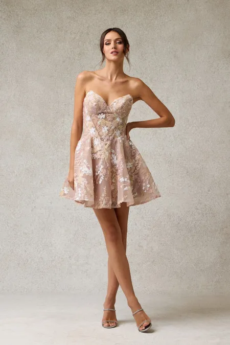 Vestido Corto en A