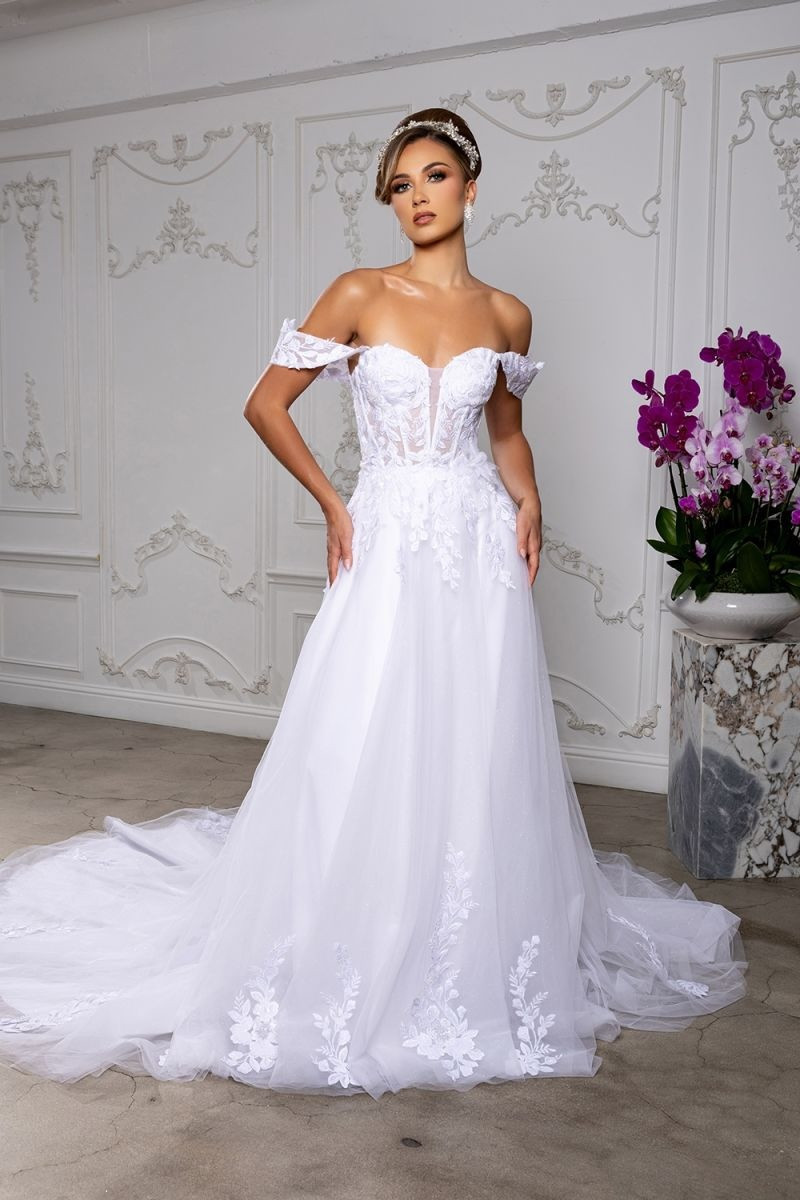 Vestido Off Shoulders Blanco