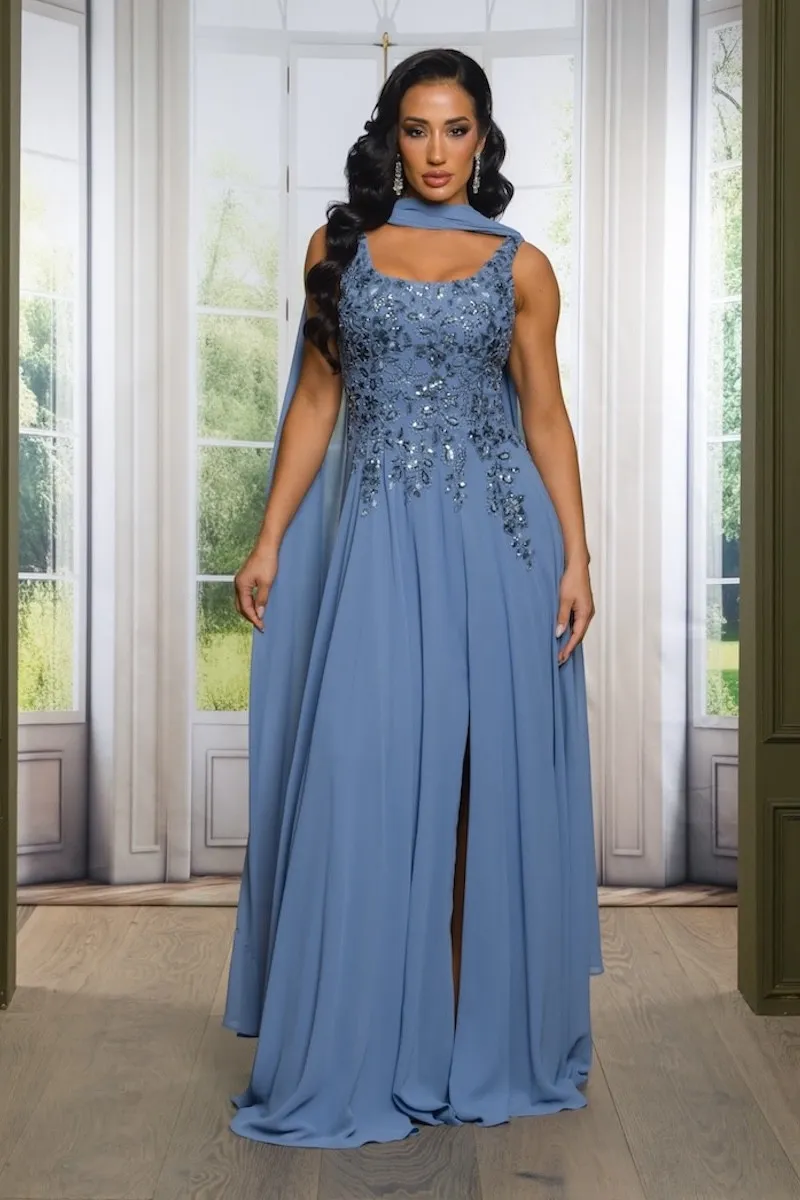 Vestido Con Bufanda