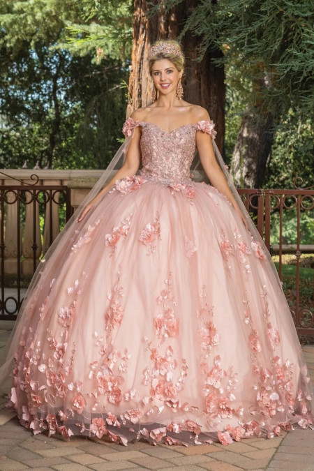 Vestido Oro Rosa