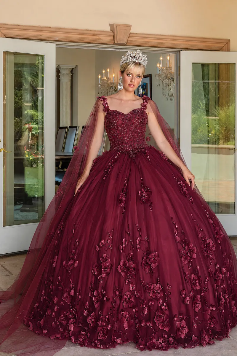 Vestido Borgoña