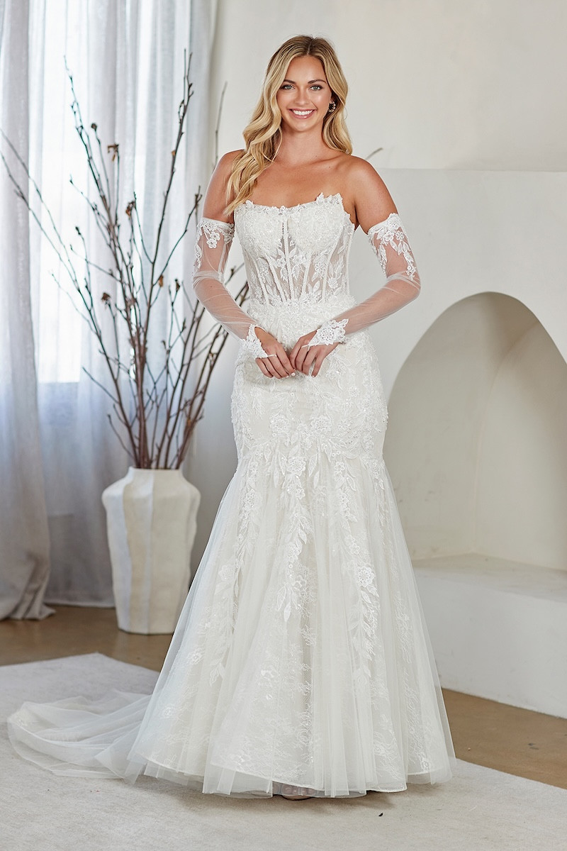 Vestido Blanco Corte Sirena