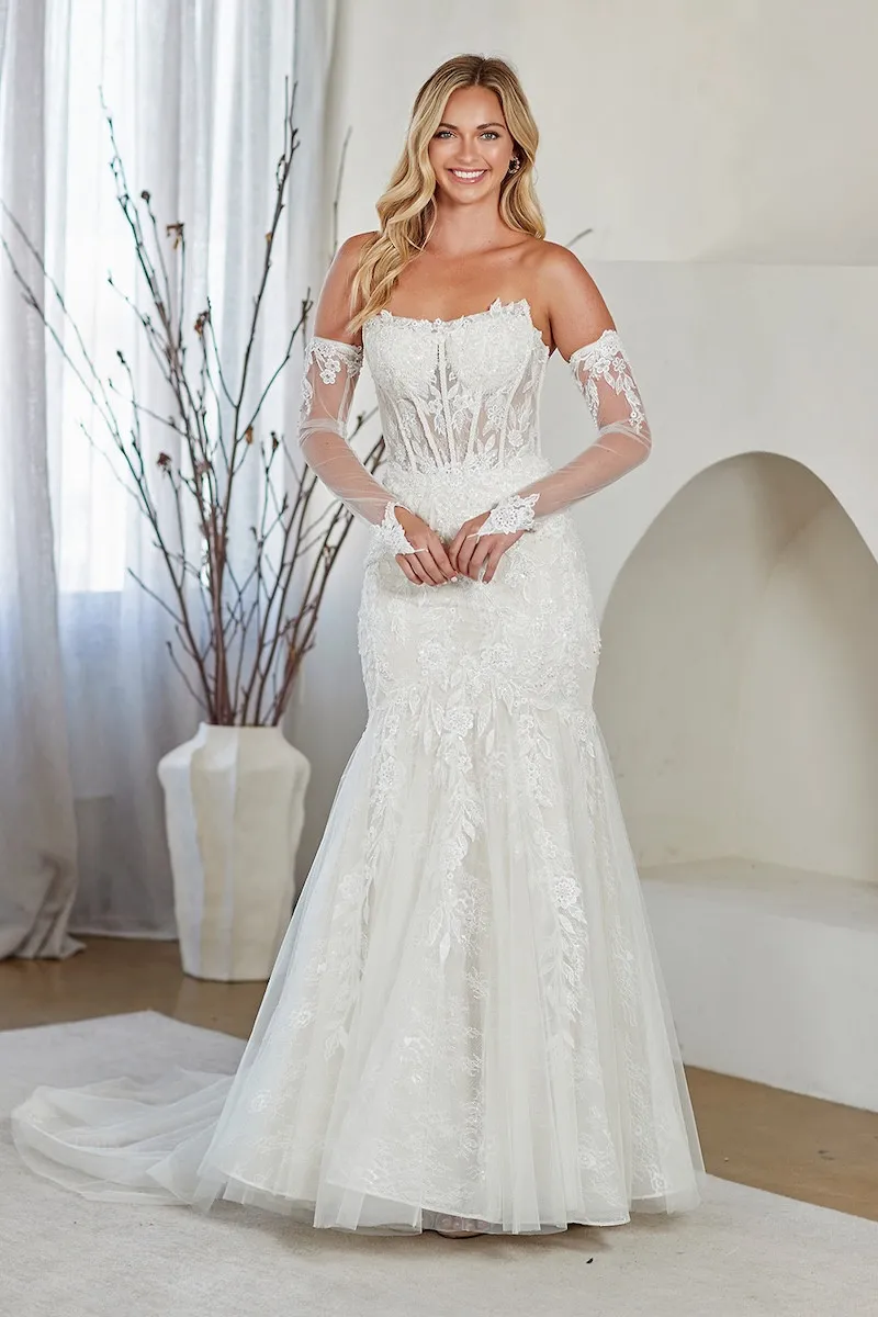 Vestido Blanco Corte Sirena