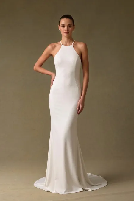 Vestido Corte Sirena Blanco