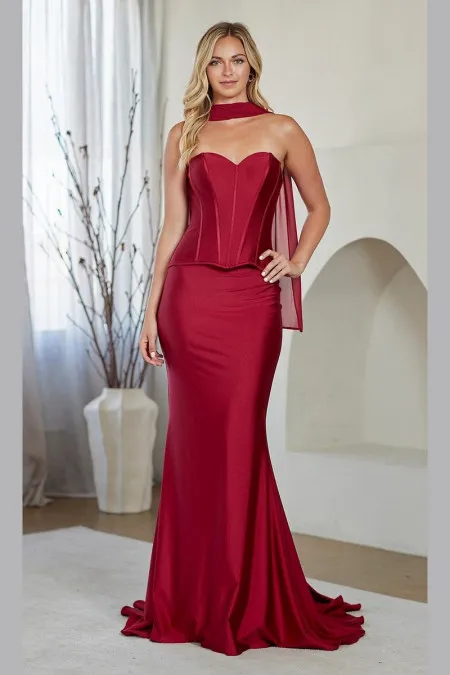 Vestido Borgoña