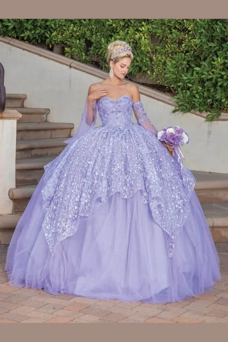 Vestido de Quinceañera Lila