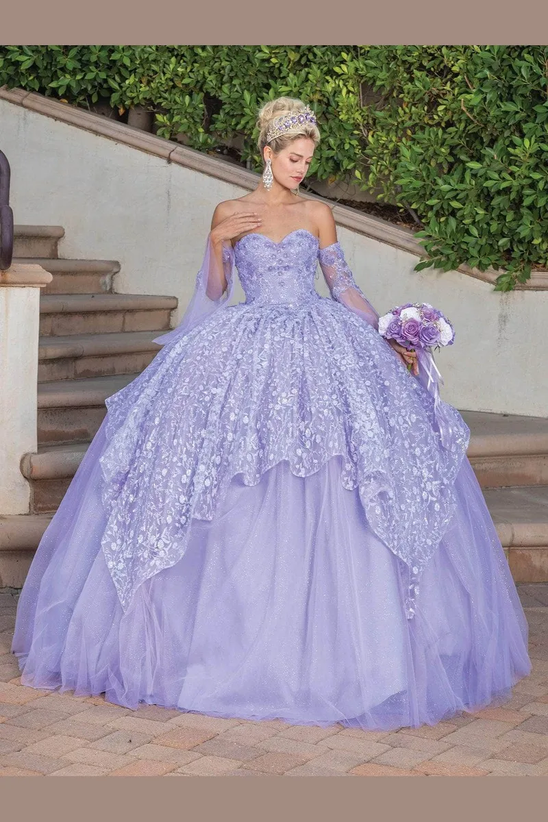Vestido de Quinceañera Lila