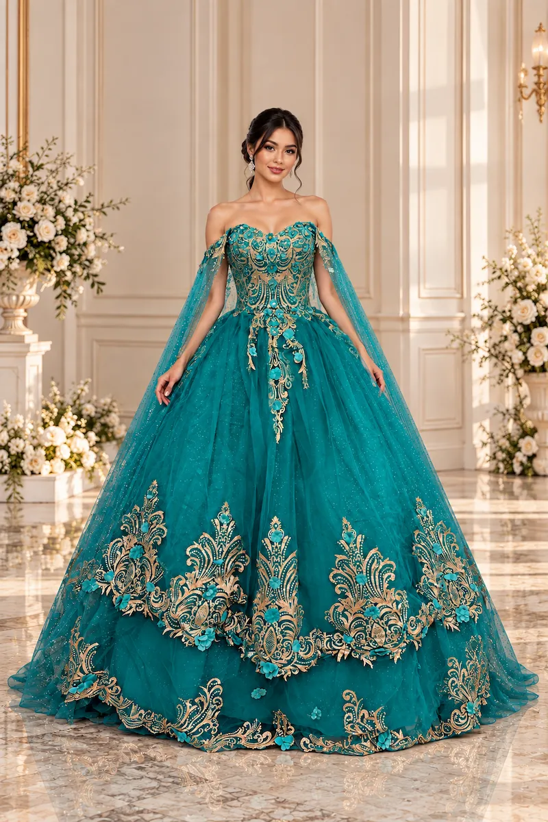 Vestido Petróleo