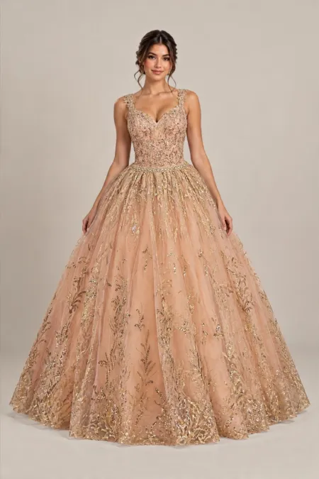 Vestido Oro Rosa