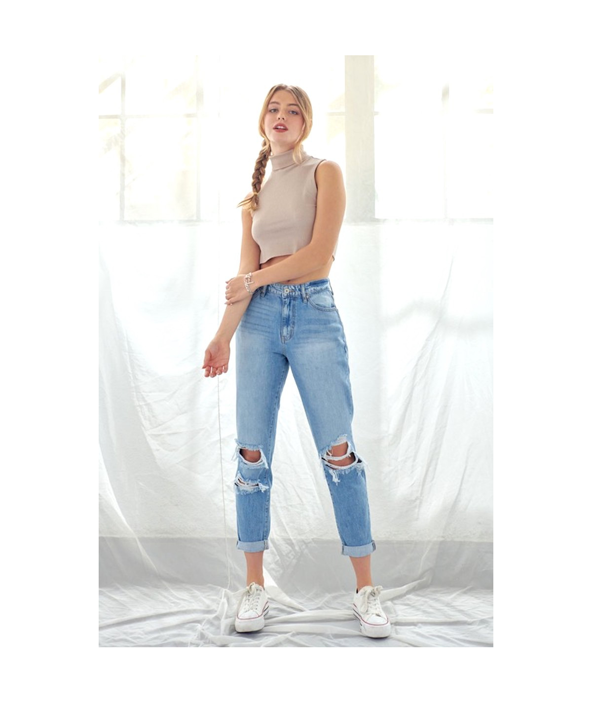 Mom Jean KanCan Color Azul Talla 0
