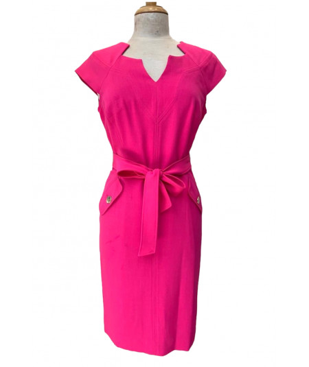 Vestido Kasper Talla 8 Color Fucsia