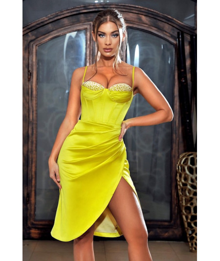 Vestido corset amarillo Talla L Color Amarillo